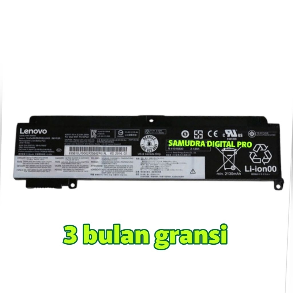 Baterai Laptop Lenovo T470s T460s