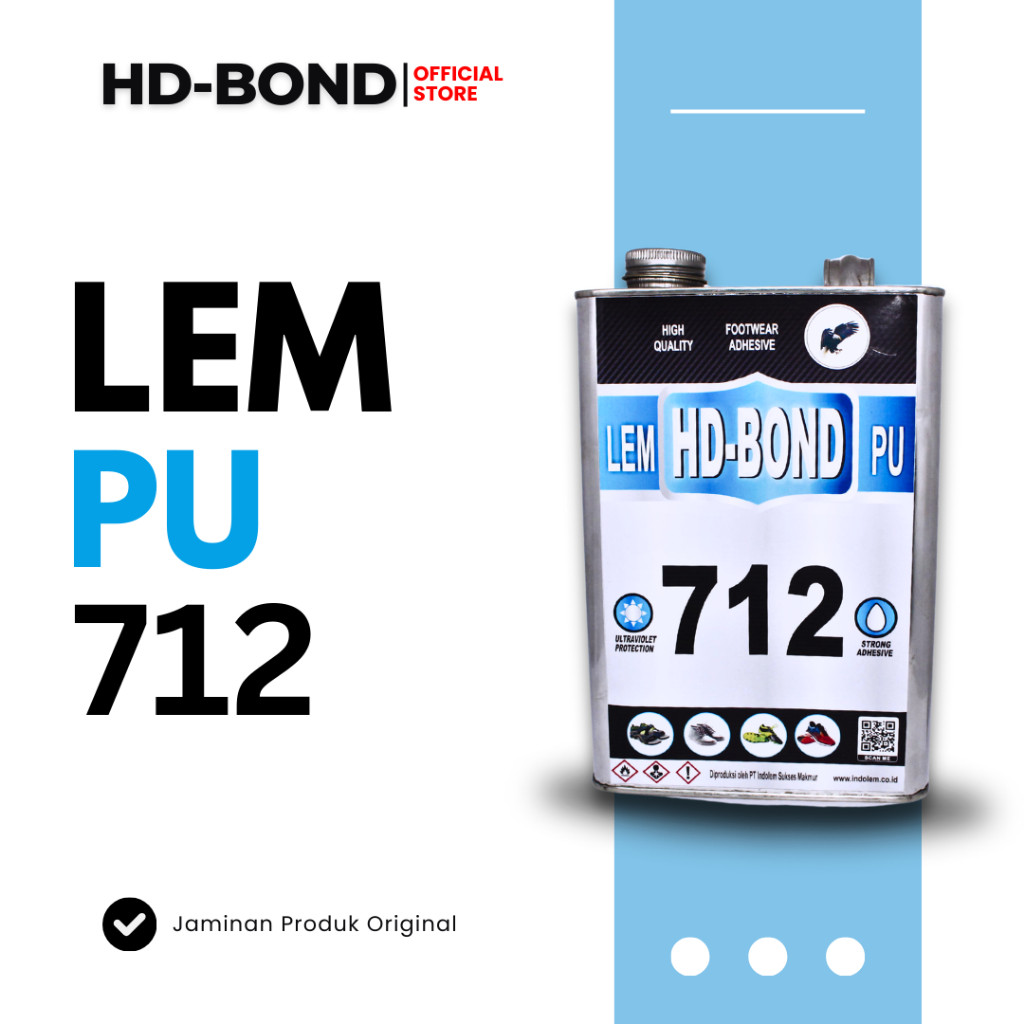 HD-BOND Lem PU 712 -  Lem PU UV (Ultraviolet Tracker) / Lem Bening / Lem Press / Footwear Adhesive