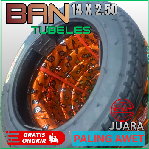 Ban Luar Sepeda Listrik 14x2.50 / 14x2.75 TAFTEEL Tebal Anti Bocor Ring 14 Universal Selis & Semua M