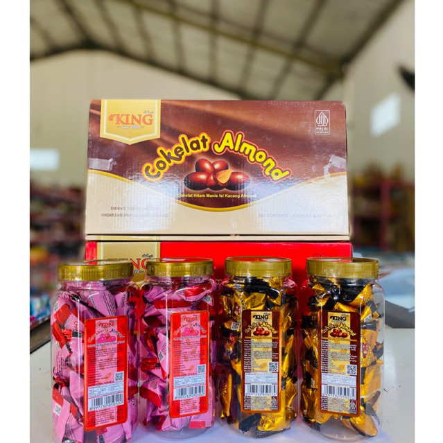 D’KING Coklat Almond Toples / coklat isi kacang almond / chocoberry almond