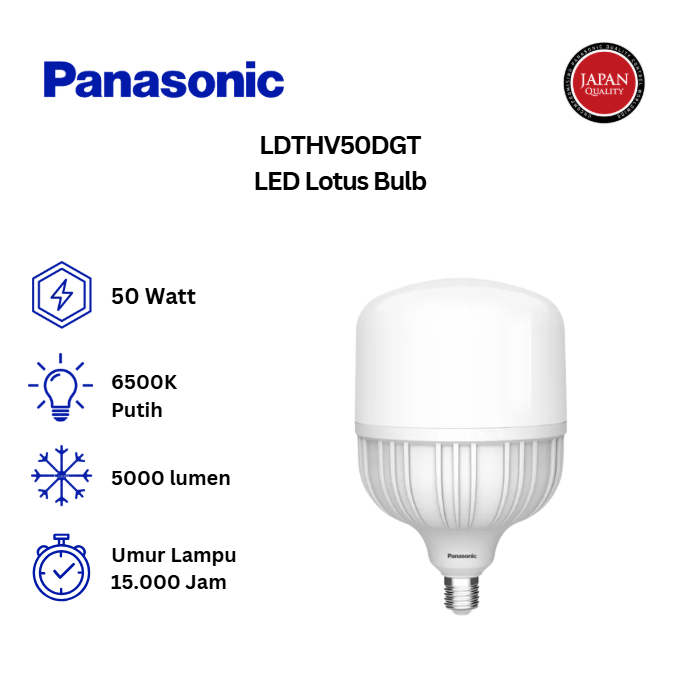 Panasonic Lampu LED Lotus High Power Light Bulb 50 Watt - LDTHV50DGT