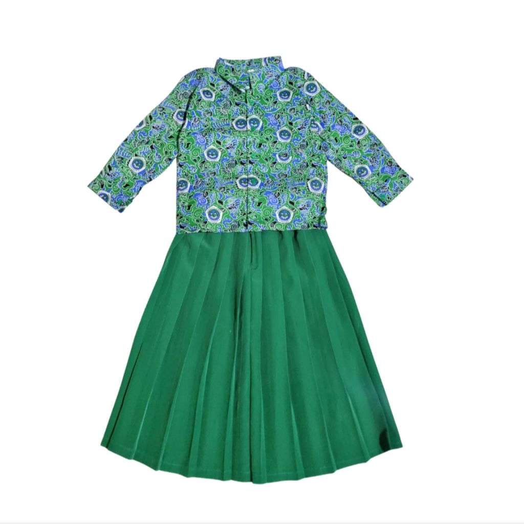SERAGAM BATIK RA/TK/ PAUD NASIONAL (setelan baju+rok)