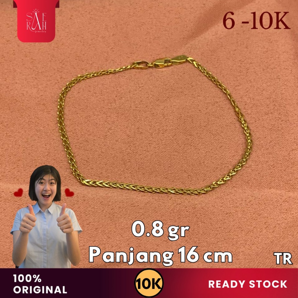 Gelang Emas 10K - Toko Emas Saerah - 0.8 Gram 154