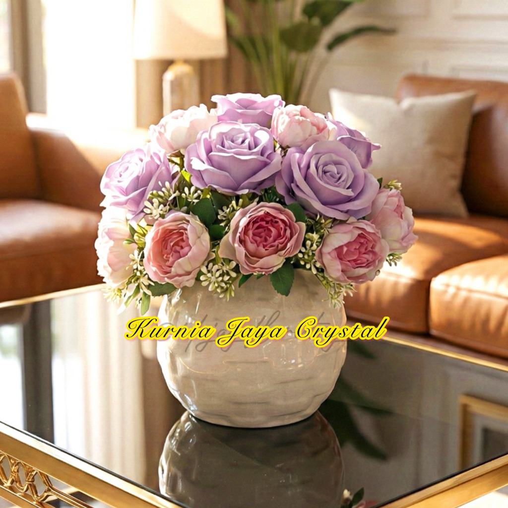 Rangkaian Bunga Premium cocok untuk meja tamu