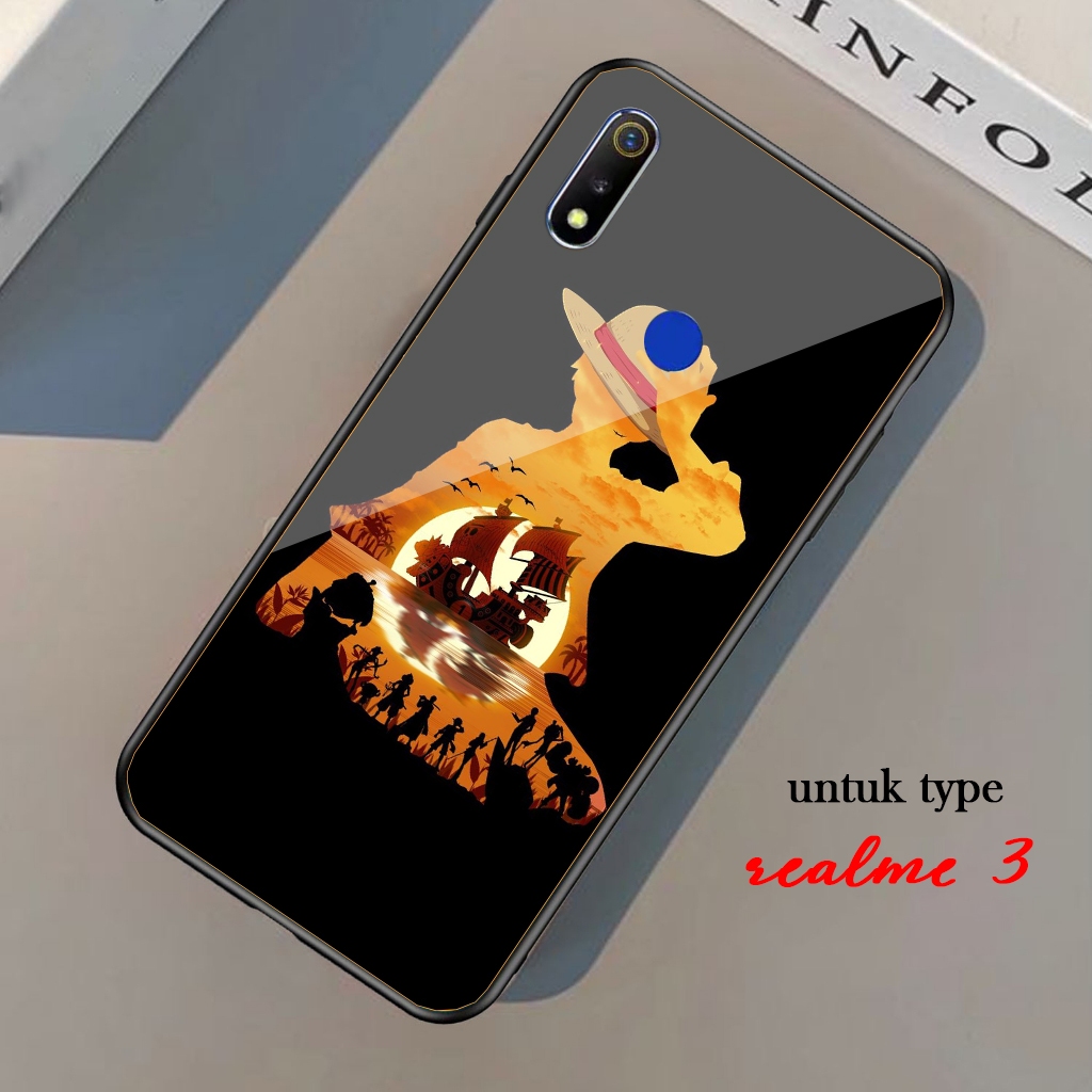 Casing Case Hp Realme 3 [ MOTIF ONE PIECE ] Aneka casing, case hp custom case, case aesthetic case m
