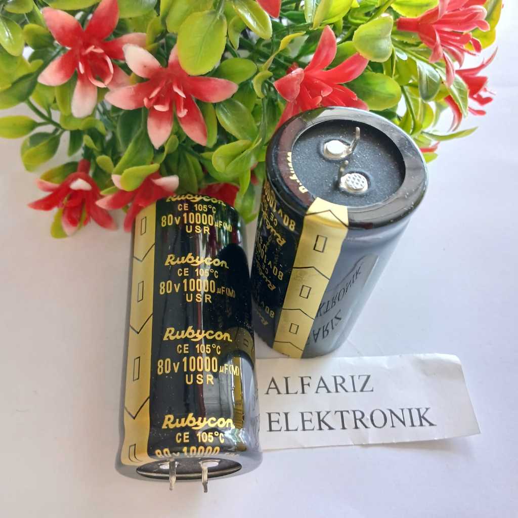 Kapasitor Elco Rubycon Hitam 10000uf 80v