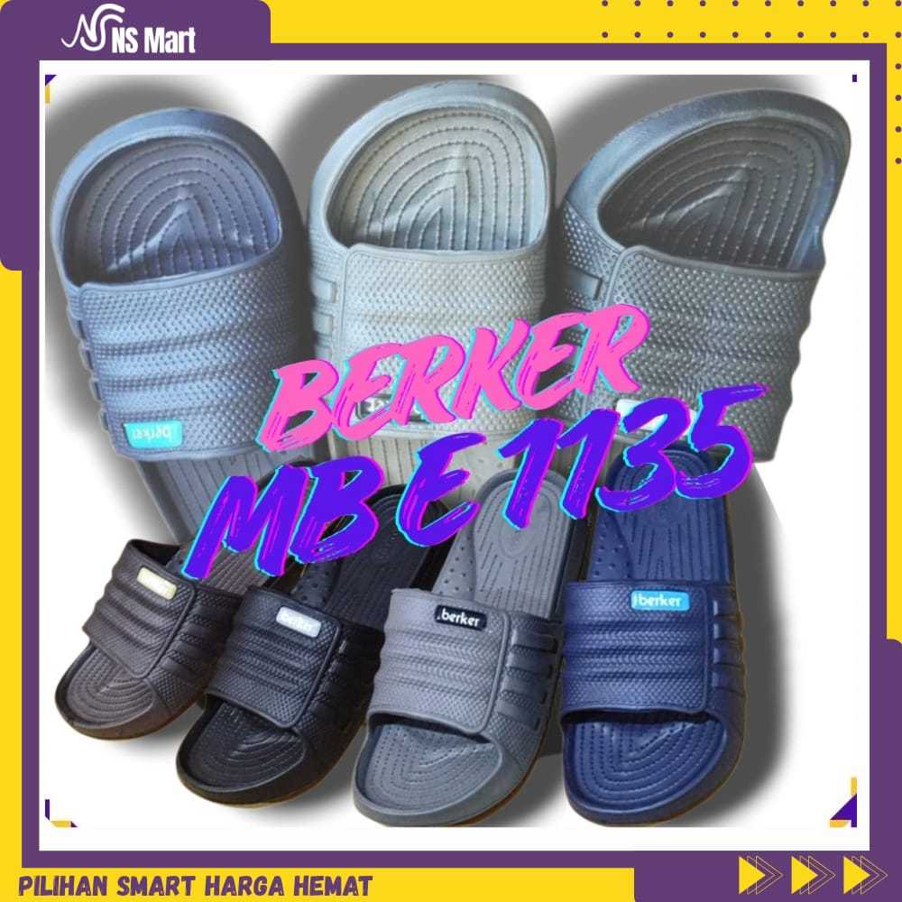 New Era Berker MB E 1135 Sandal Pria Dewasa Sendal Karet Anti Slip Casual Sandal Pria Keren