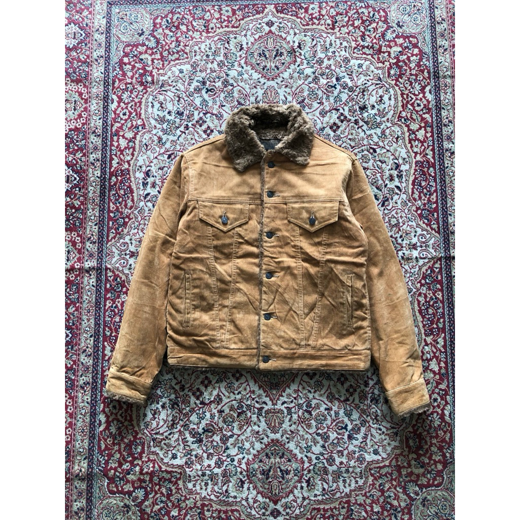 Houston japan corduroy trucker jacker Vintage Houston japan apparel Vintage Trucker corduroy i049