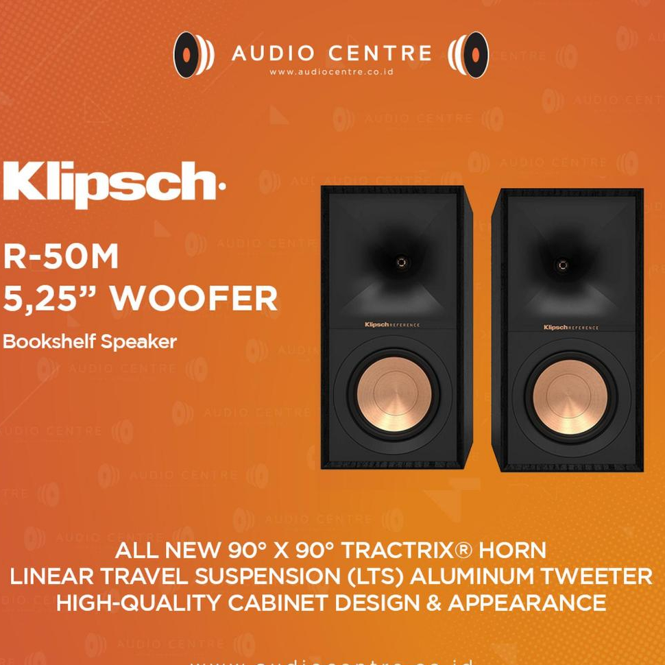 Klipsch R-50M  R50M Bookshelf Speaker Pasif Speaker