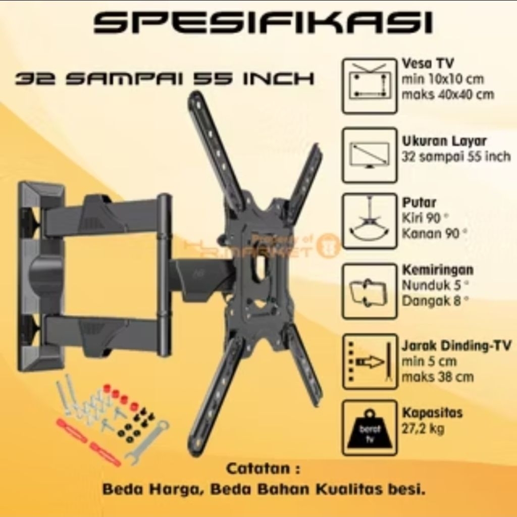 Preloved Bracket Breket Brecket Penyangga TV Xiaomi 32-55 Inch