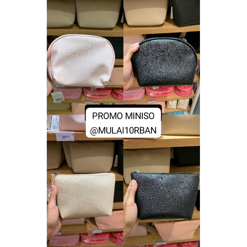 miniso pouch make up tempat make up kotak pensil pencil case