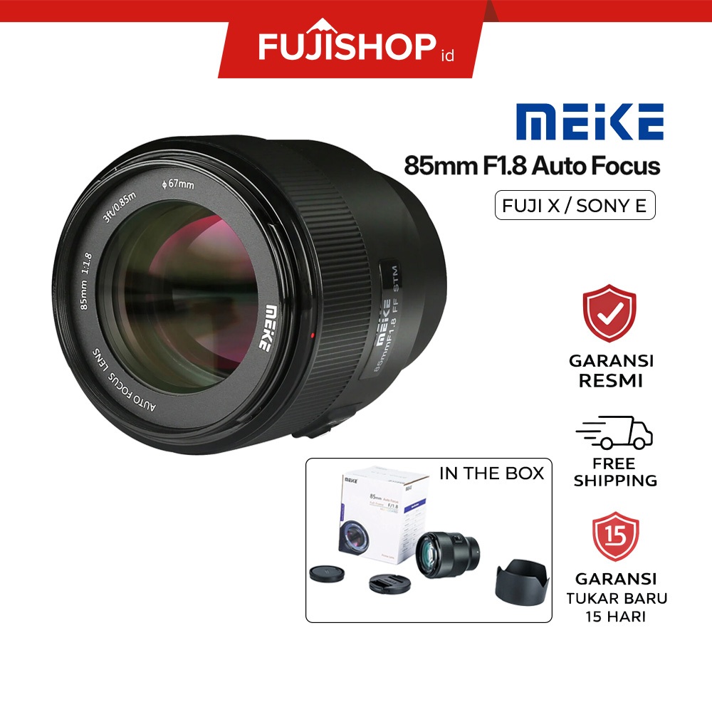 Meike AF 85mm F1.8 Full Frame Auto Focus / Lensa Meike 85mm F1.8 STM