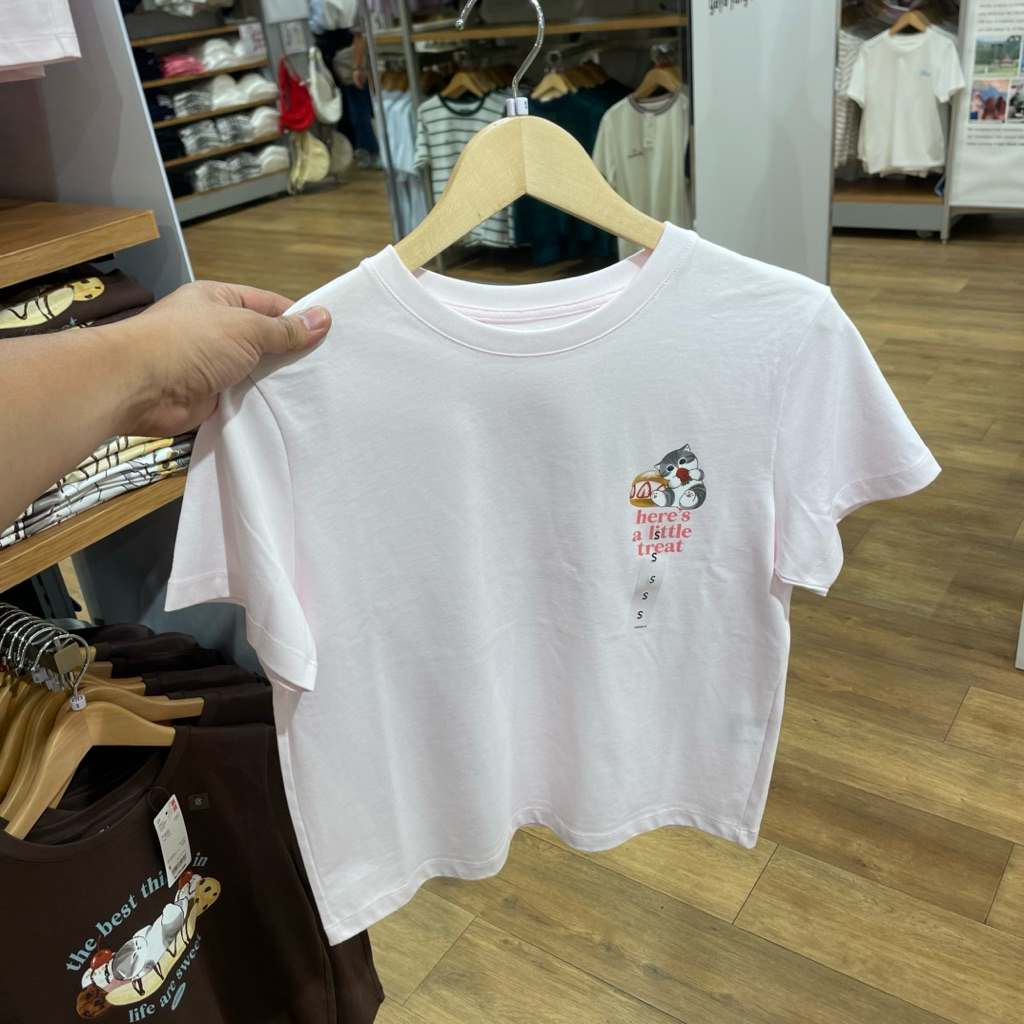 Tshirt Uniqlo Woman MOFUSAND 10 pink