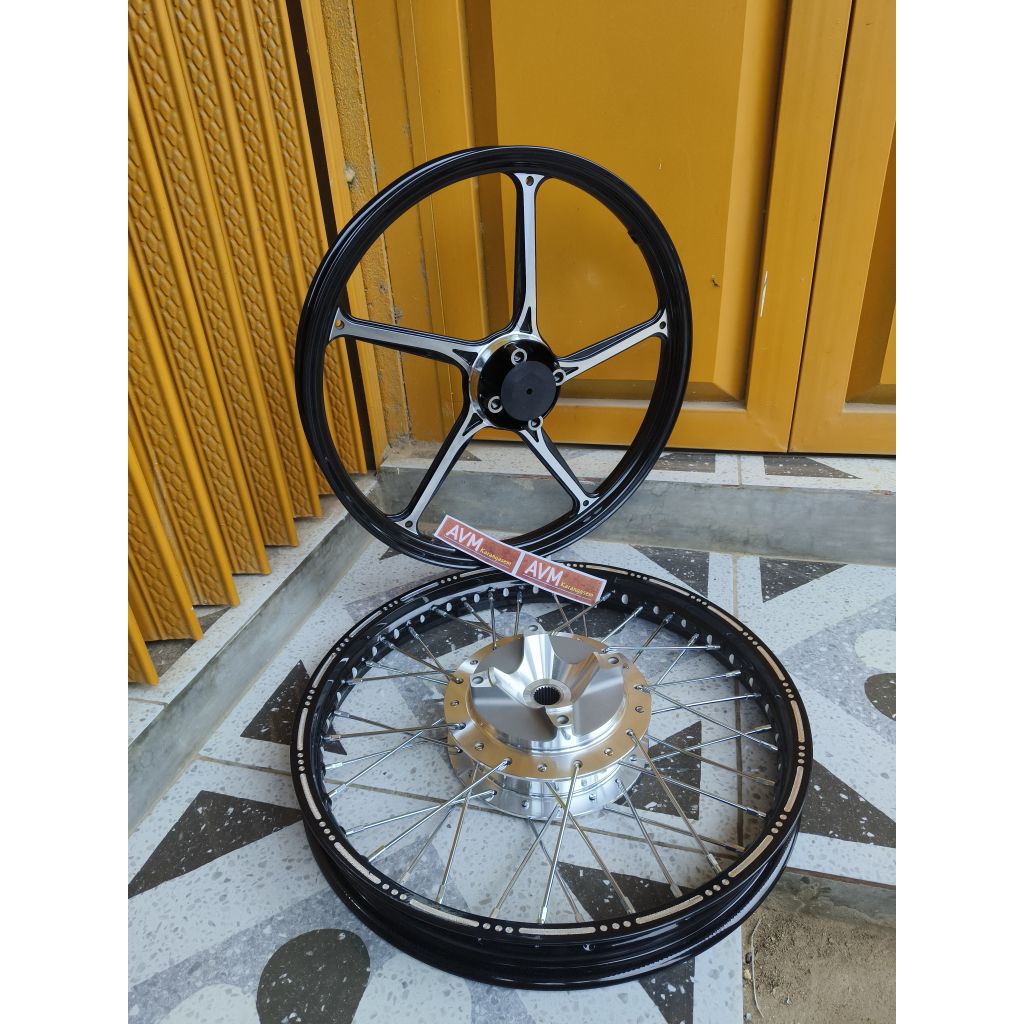 paket velg palang copy rcb velg jari jari ring 17 beat scoopy aerox N-Max old genio vario mio pcx 15