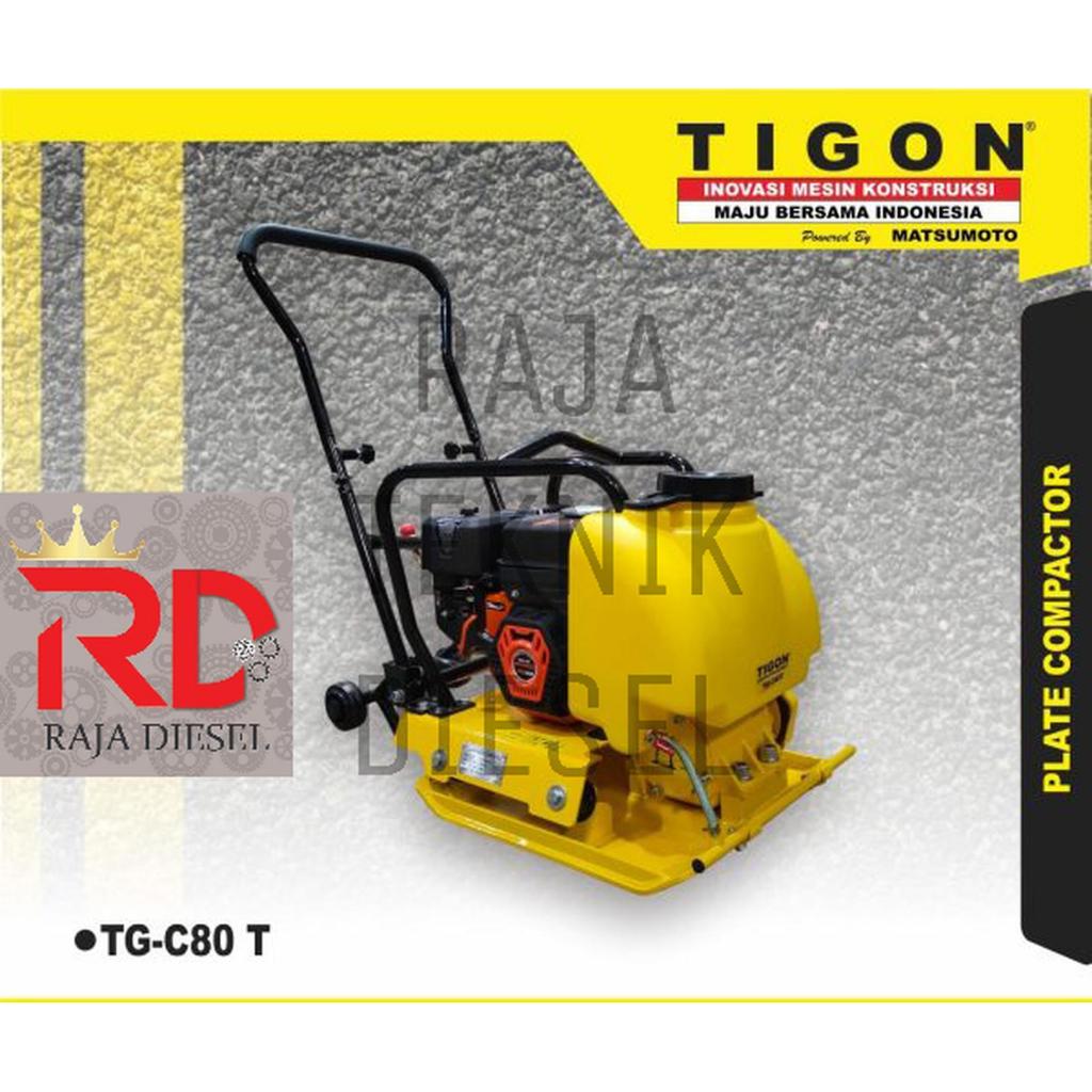 MESIN STAMPER KODOK / PLATE COMPACTOR TIGON ( TG-C80 T ) TERBAIK