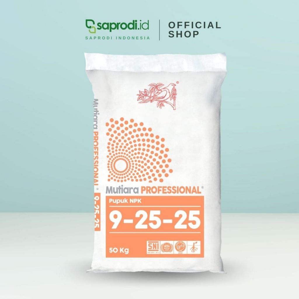 Pupuk MUTIARA PROFESSIONAL 9-25-25 kemasan 1kg