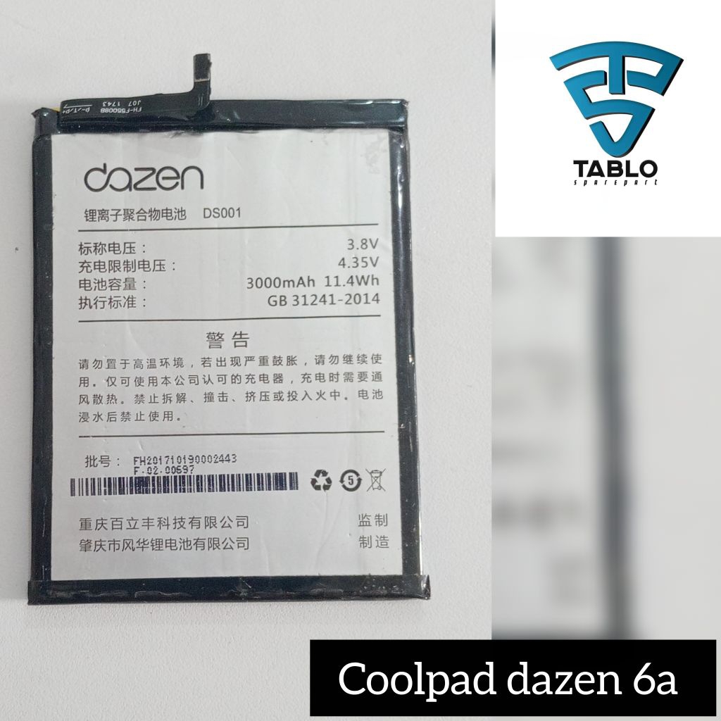 Baterai Coolpad dazen 6a original copotan hp