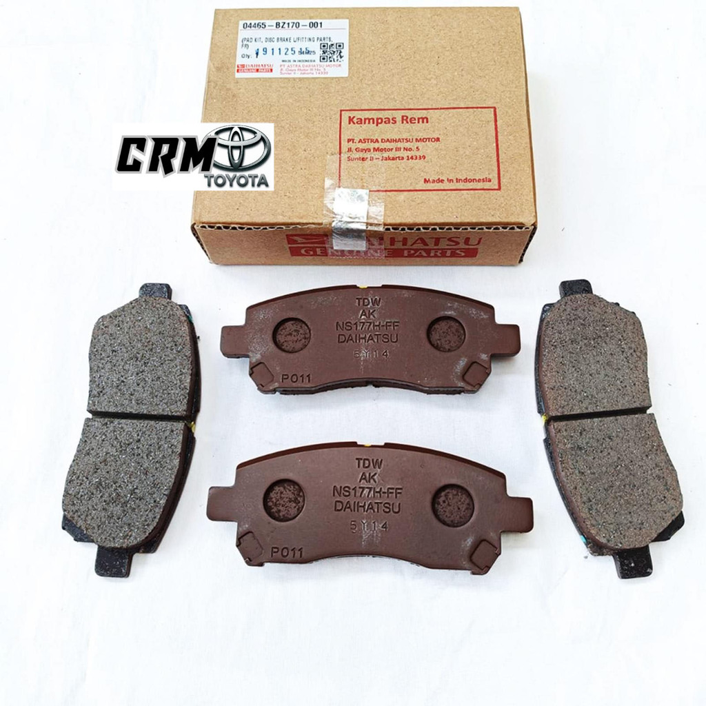 Brake Pad Kampas Rem Depan Xenia Avanza Veloz Terios Rush Taruna APV Original 04465-BZ170-001