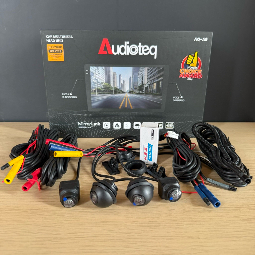 HEAD UNIT ANDROID AUDIOTEQ 9 INCH / 10 INCH RAM 6/128 GB + KAMERA 360 AUDIOTEQ ANDROID RAM 6/128 GB