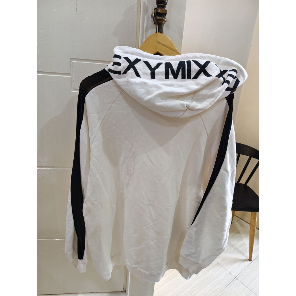 XEXYMIX BIG LOGO HOODIE LIST MESH