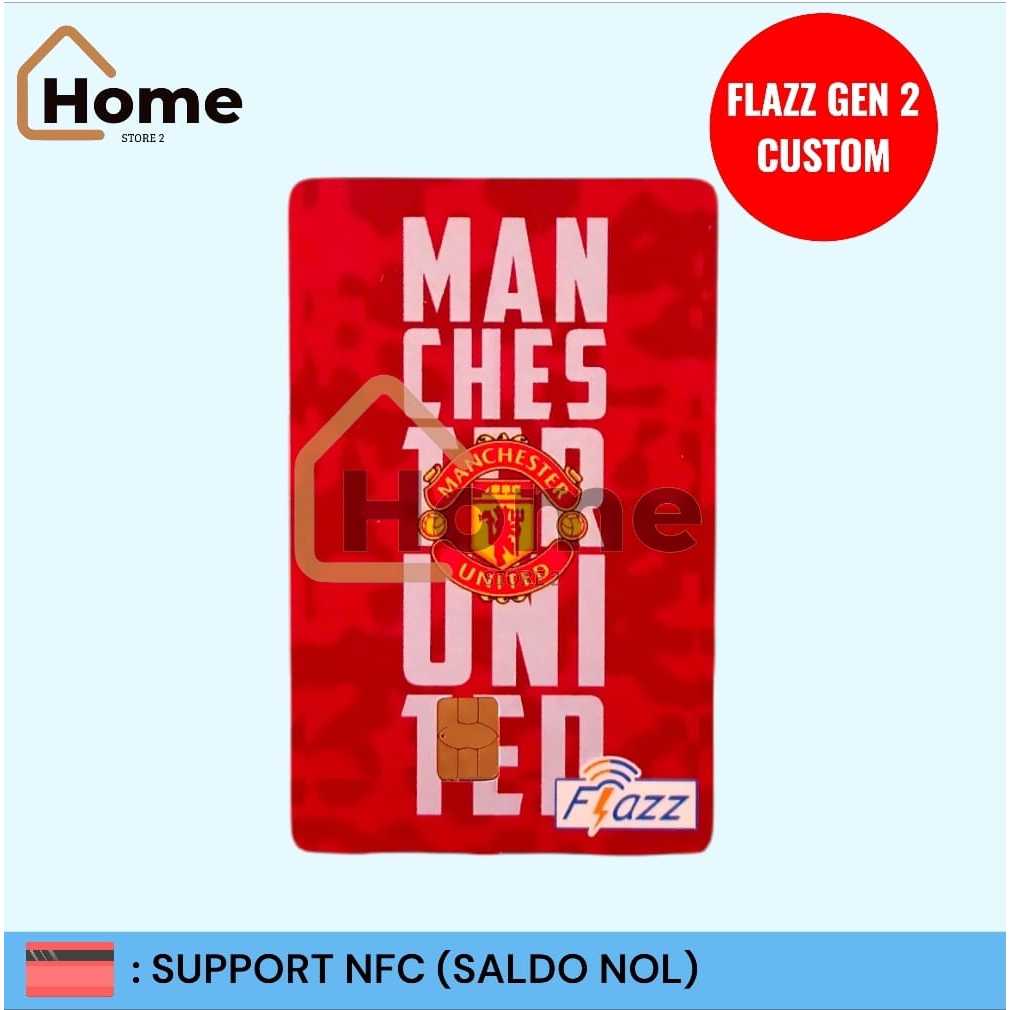 KARTU ETOLL FLAZZ BCA GEN 2 CUSTOM STIKER - MANCHESTER UNITED