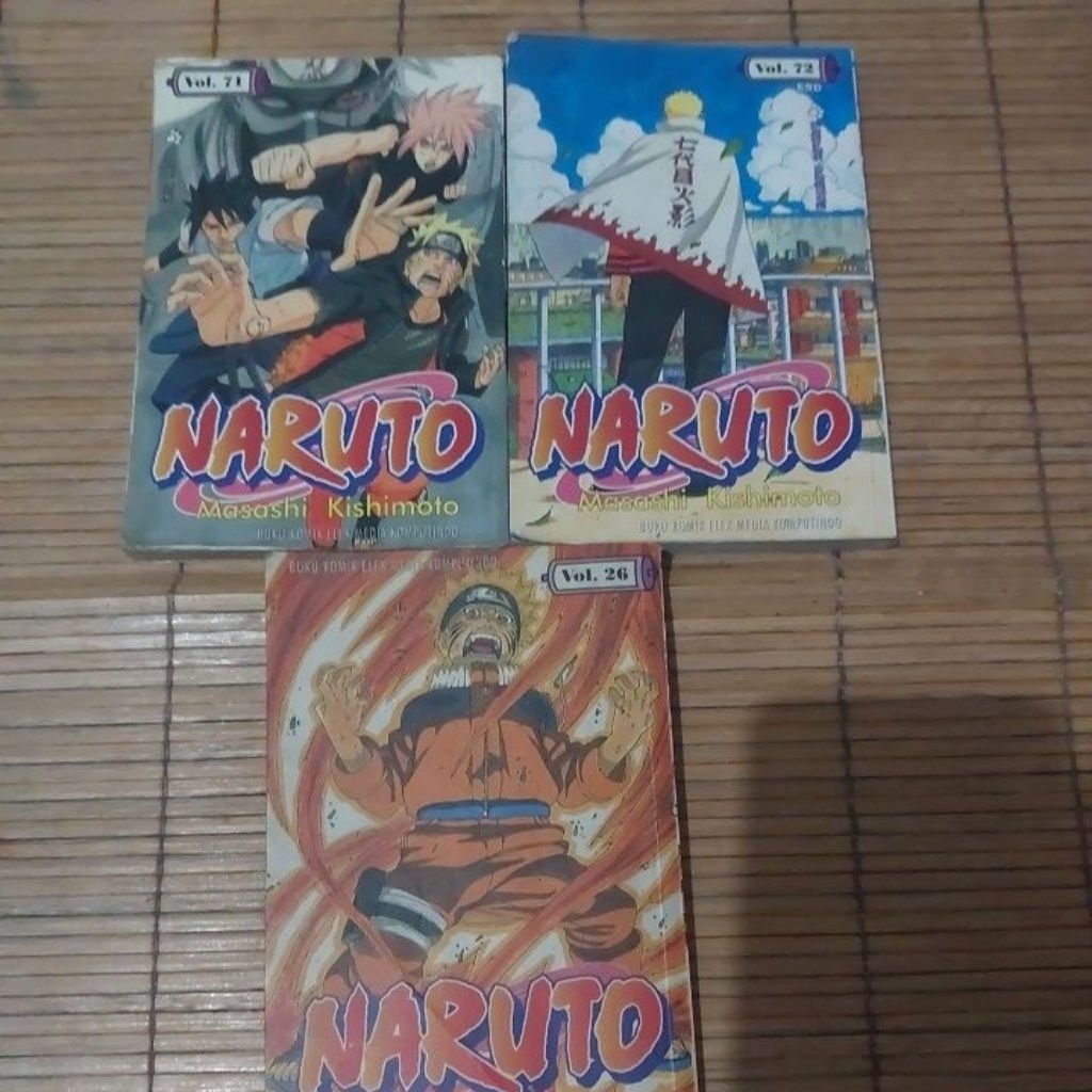 [SET] Komik Naruto Vol 71 - 72 (Bonus vol 28) By Masashi Kishimoto Preloved