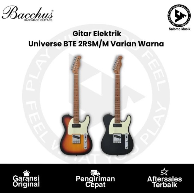 Gitar Elektrik Bacchus Tele Style BTE2RSM/M Original Varian Warna