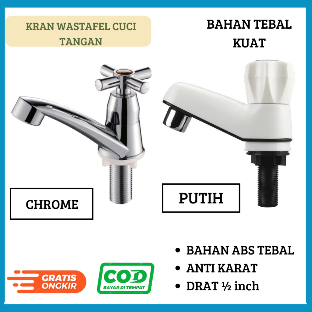 Kran ABS Wastafel Cuci Tangan Keran Cuci Muka Kran Air Westafel