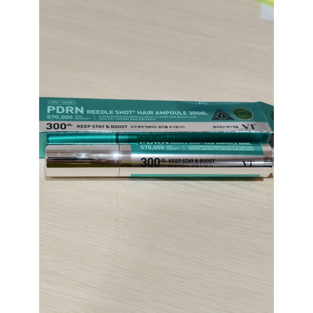 new VT PDRN HAIR REEDLE SHOT 300dl serum penumbuh rambut hair growth korean spicule
