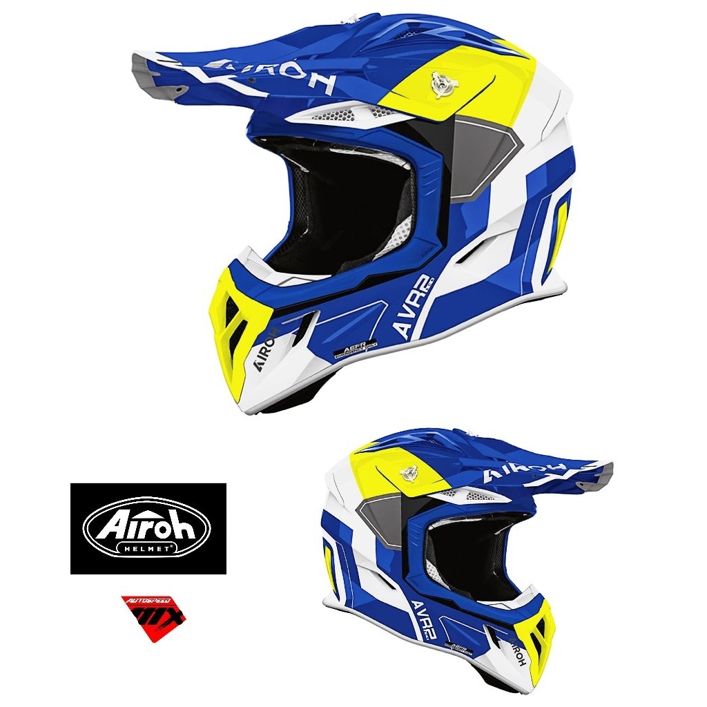 HELM AIROH AVIATOR ACE SHIELD/ HELM MOTOCROSS/ENDURO