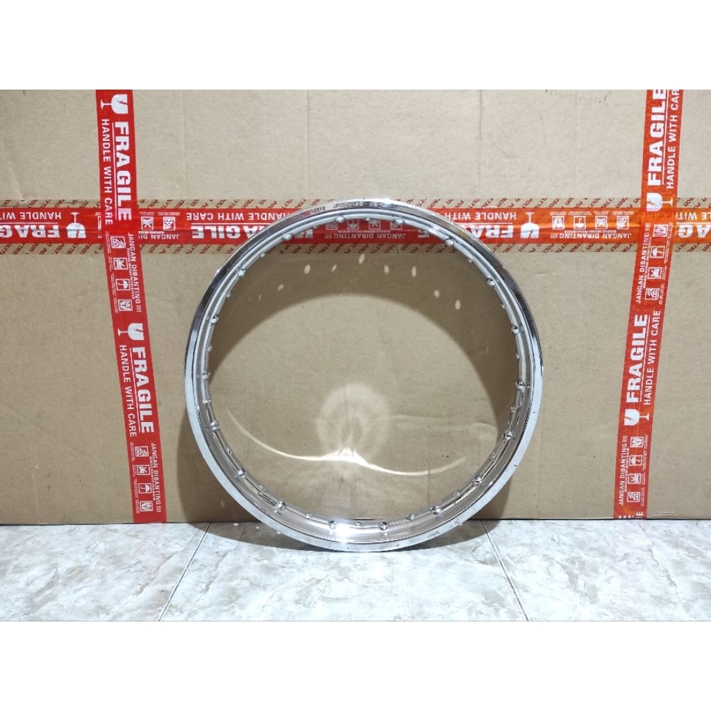 VELG PELEK DID BESI CHROME RING 17 185 BEKAS SECOND ORIGINAL CEPOTAN COPOTAN