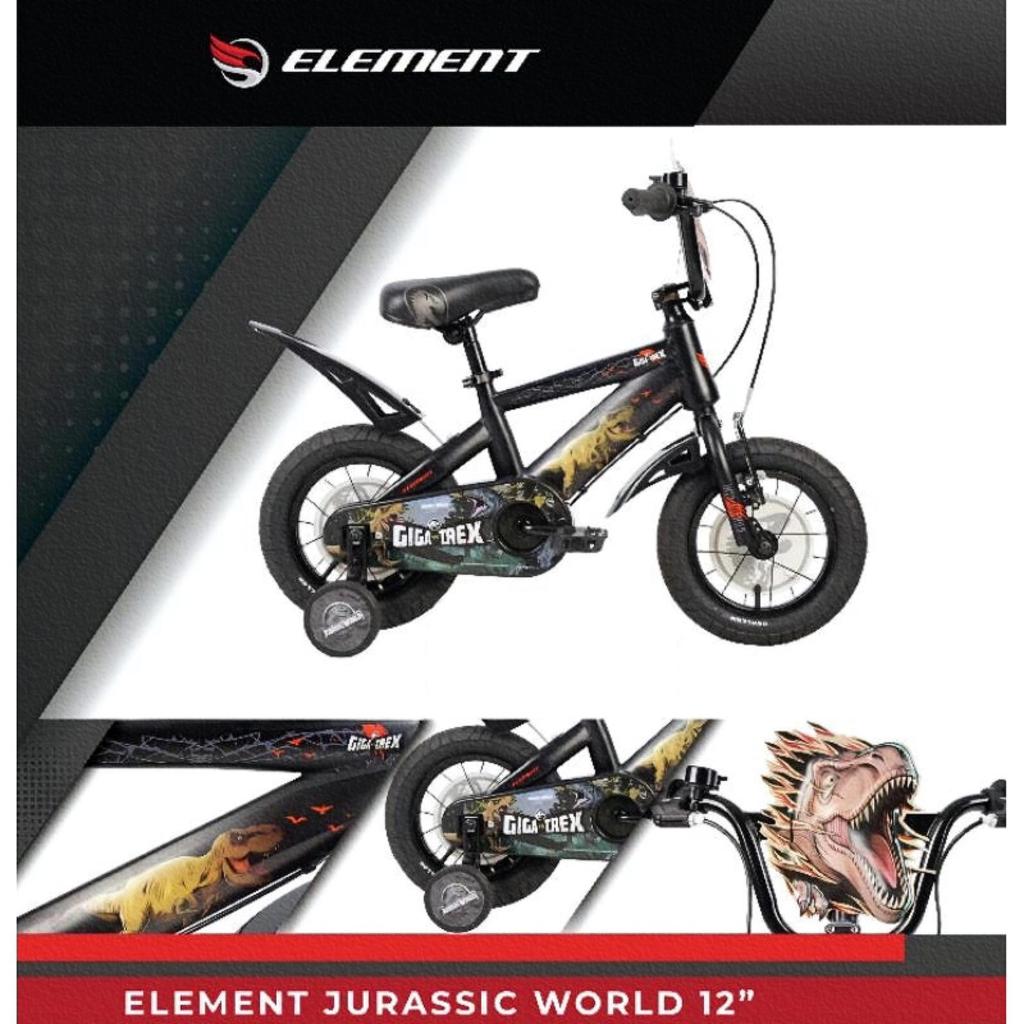 BMX Element JurASSIC World FSL Ek-119 BMX 12 16 18 ELEMENT JURASSIC WORLD GIGA VS TREX TERBARU