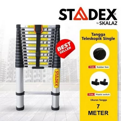 TANGGA STADEX Teleskopik Single Alumunium 7 meter by Skalaz