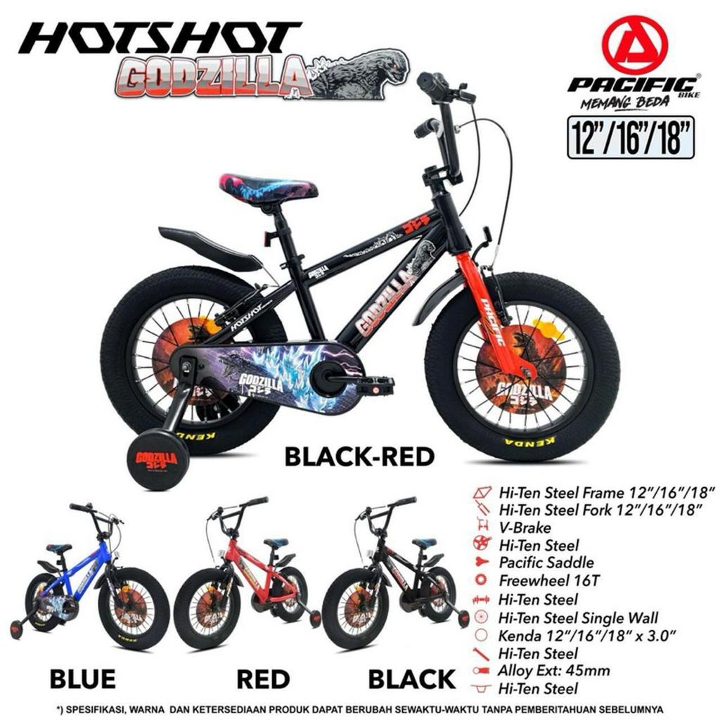 Sepeda anak laki laki bmx 12 16 18 SEPEDA ANAK LAKI LAKI BMX PACIFIC HOTSHOT GODZILLA BY PACIFIC TER