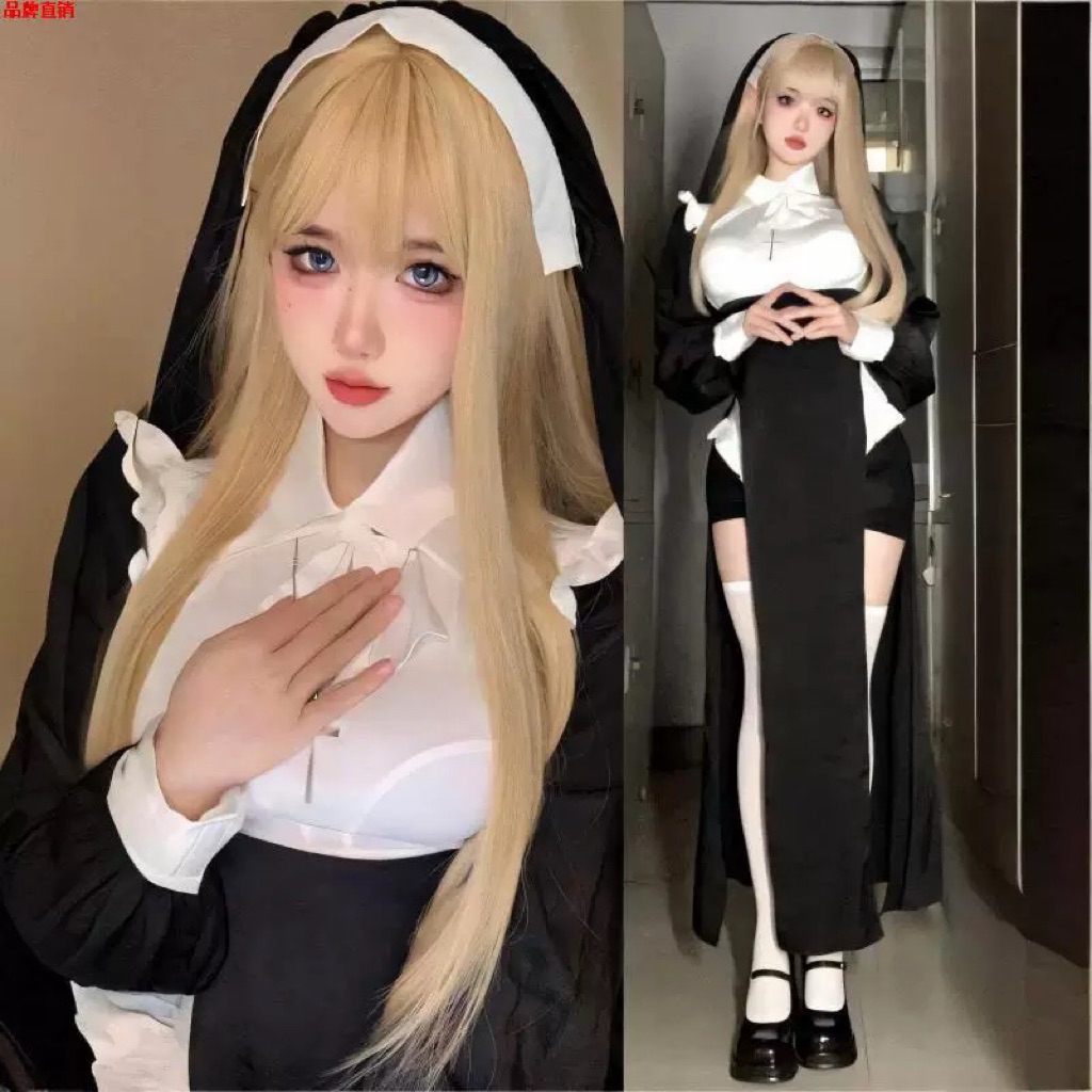 Set Sexy Nun Costume Cosplay - Maker size L