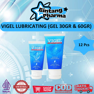 VIGEL LUBRICATING (GEL 30GR & 60GR) ISI @12 PCS - PELUMAS/PELICIN UNTUK KONDOM