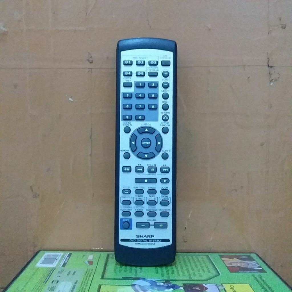 REMOTE DVD DIGITAL SYSTEM SHARP SERI RRMCGA033AWSA ORIGINAL