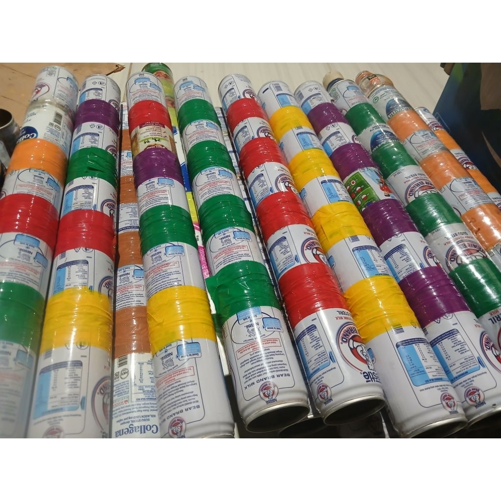 kerajinan kaleng bekas susu beruang