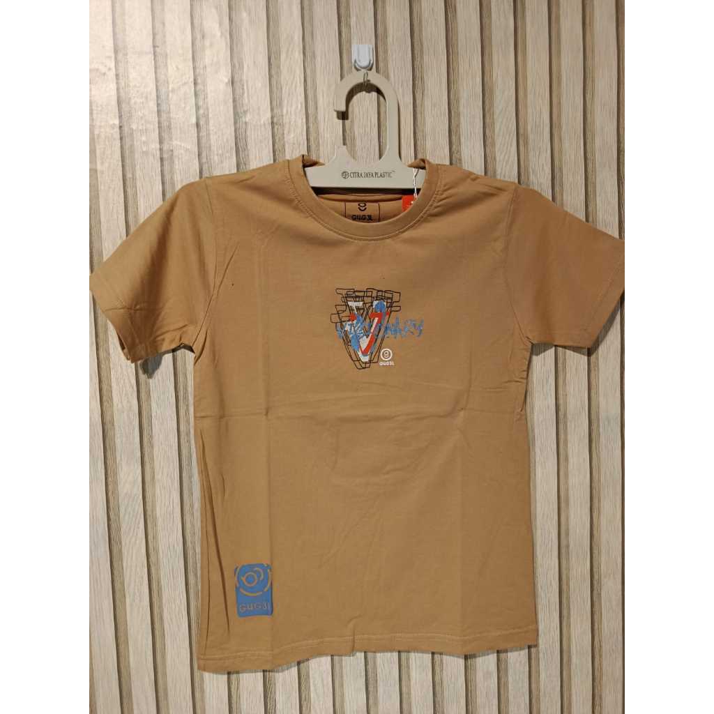 Kaos anak Gugel kids katun spandex size 13 sampai 15