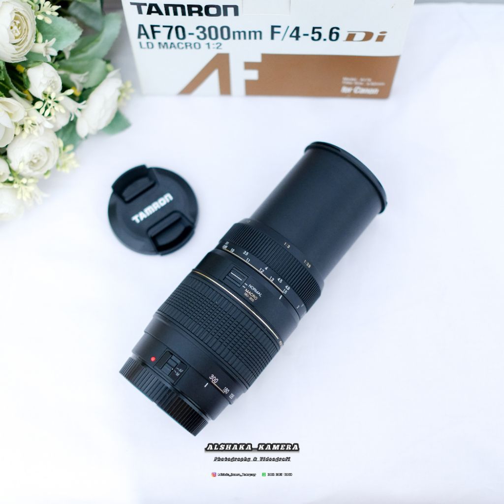 Lensa Tele Tamron 70-300mm For Canon