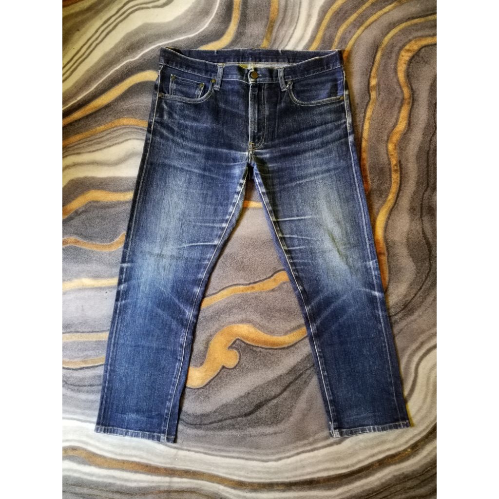 Celana Panjang Jeans Uniqlo Selvedge Second Original‎