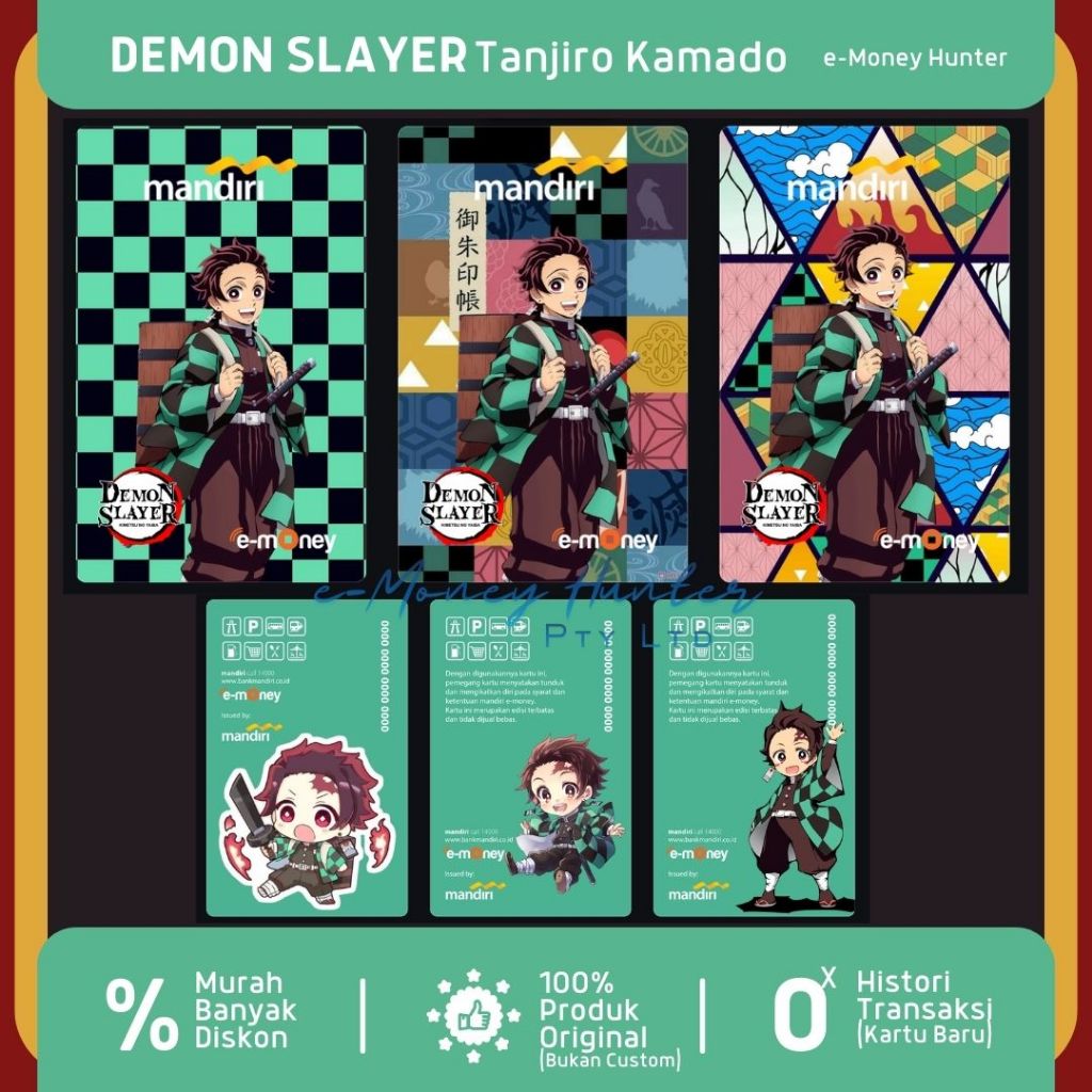 DEMON SLAYER TANJIRO KAMADO e-Money Custom Doff eMoney eToll NFC