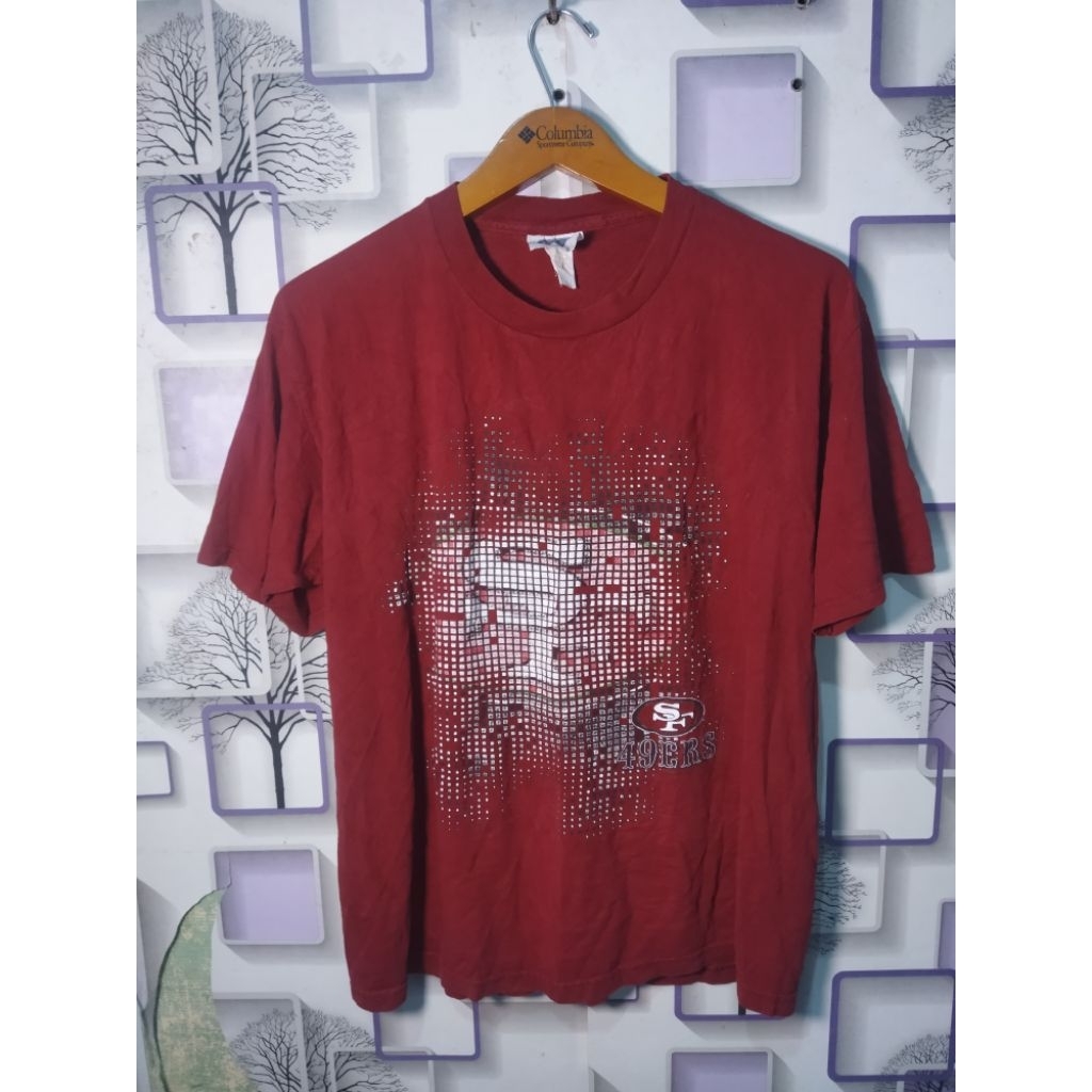 kaos sf49ers merah autentik