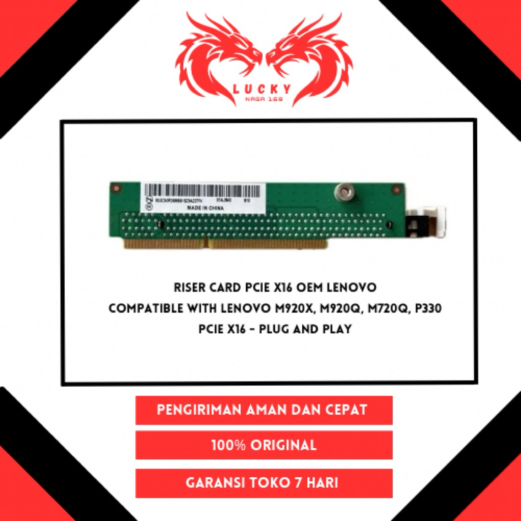 Riser Card PCIe x16 Lenovo ThinkCentre M920x M920q M720q P330 Tiny 01AJ940