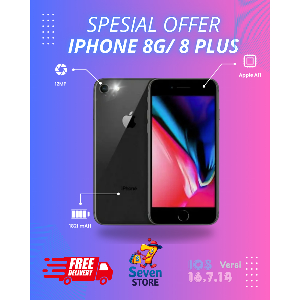 IP SE 2020 gen 2 / iPhone 8/ 8Plus  64/256GB Second Murah