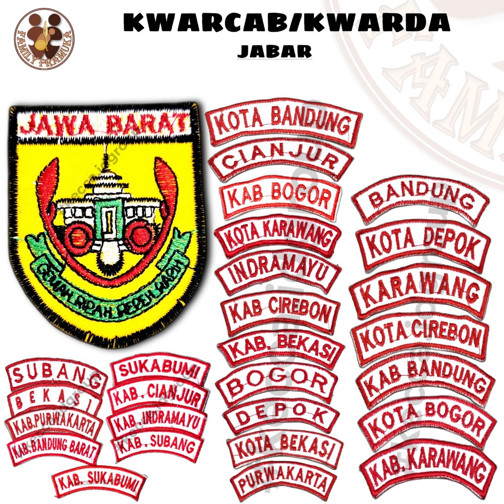 1 Set Lokasi Kwarda Kwartir Jawa Barat/Atribut Pramuka Jawa Barat