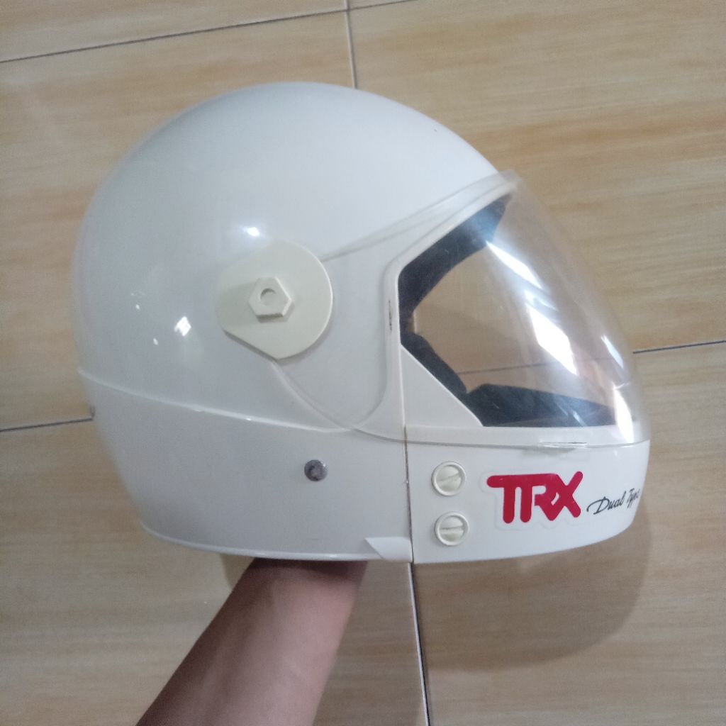 helm jadul cakil TRX astronot Dual type kondisi seger