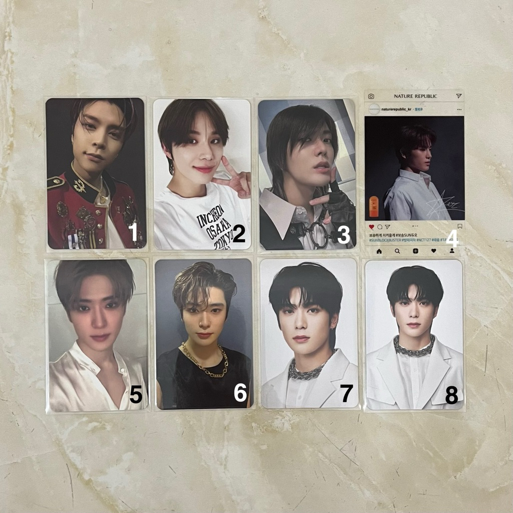 [ SALE ] Ready Stock PC Photocard AAB NCT 127 Johnny Taeyong Yuta Jaehyun Jungwoo Ace Kit Trading Ca