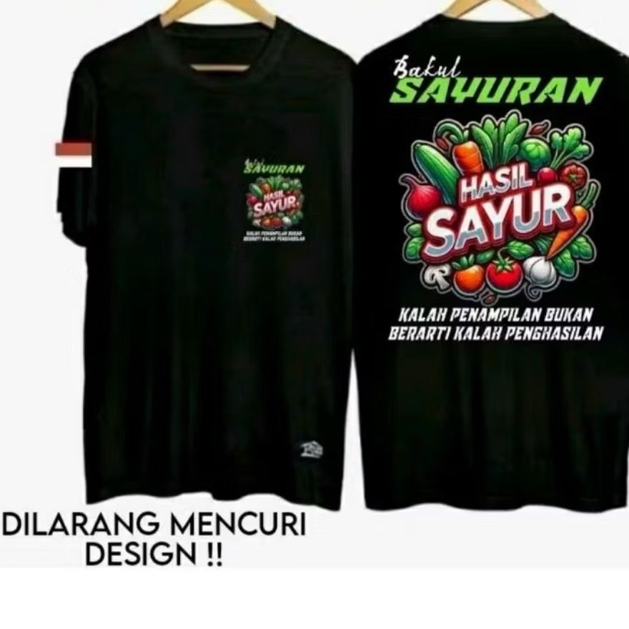 KAOS DISTRO BAKUL SAYUR HASIL SAYUR//KAOS KATA KATA VIRAL MODEL TERBARU//BAHAN 100% KATUN PREMIUM