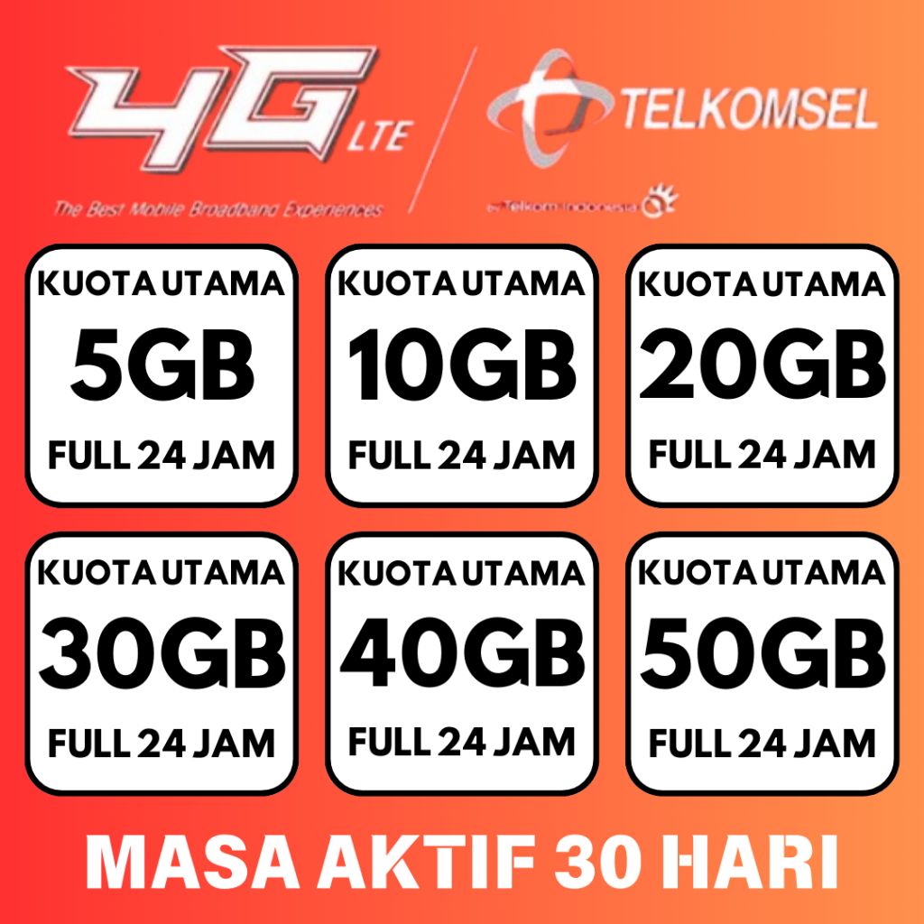 Telkomsel Combo Sakti Digimax OMG Voucher Data Internet Tanpa Pembagian Kuota